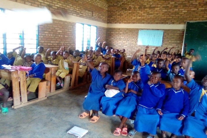 Ruanda Grundschulklasse